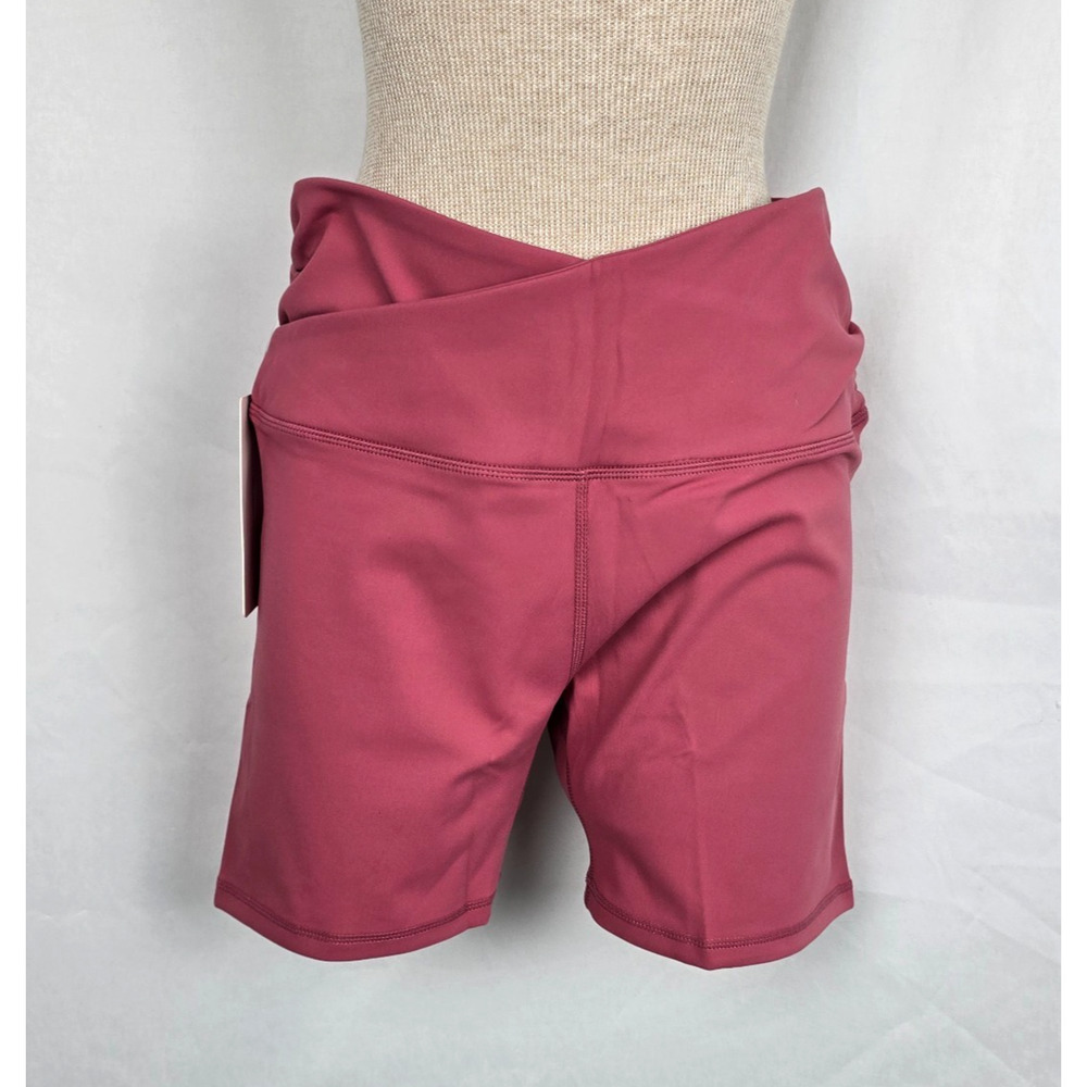Ododos Athletic Shorts Women's L Raspberry Stretch Pocket NWT
